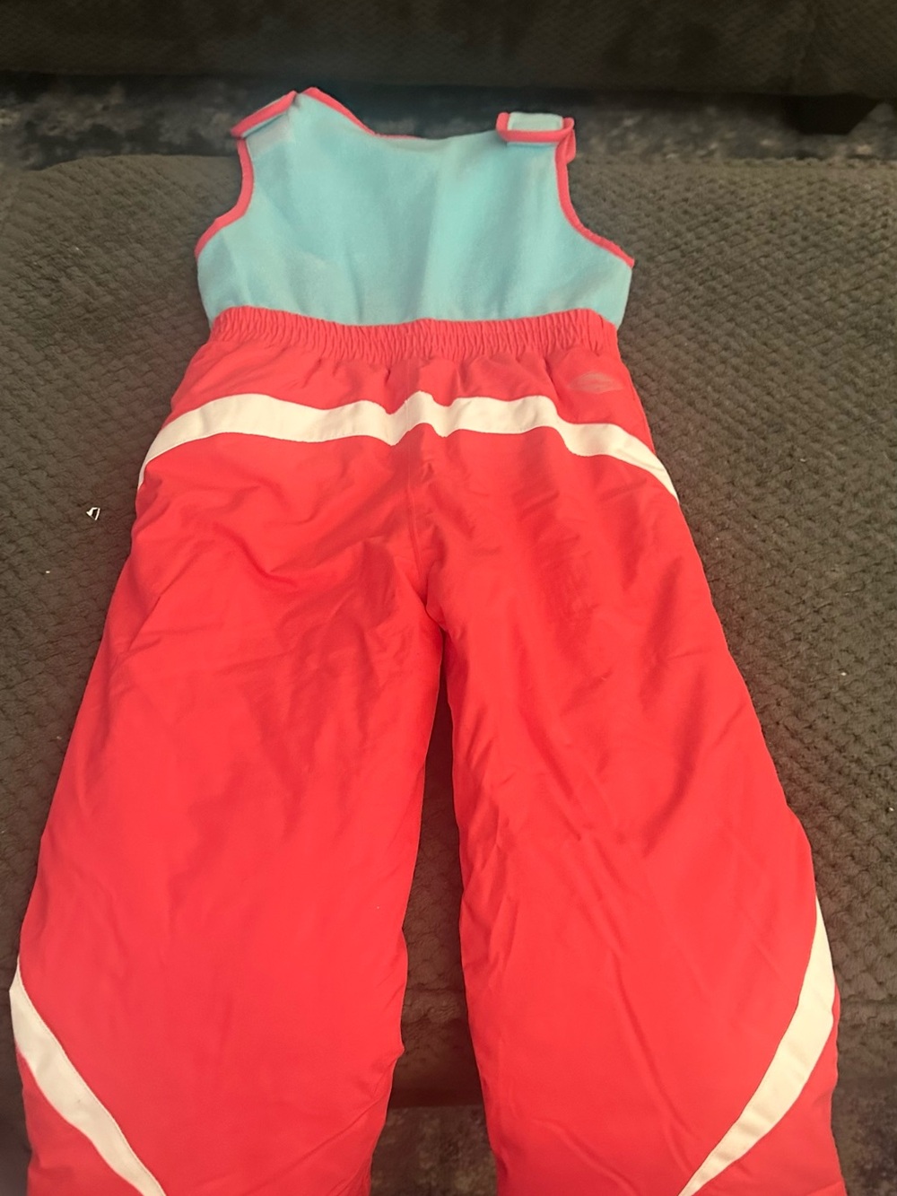 Columbia Kids Coral & Light Blue Snow Overalls